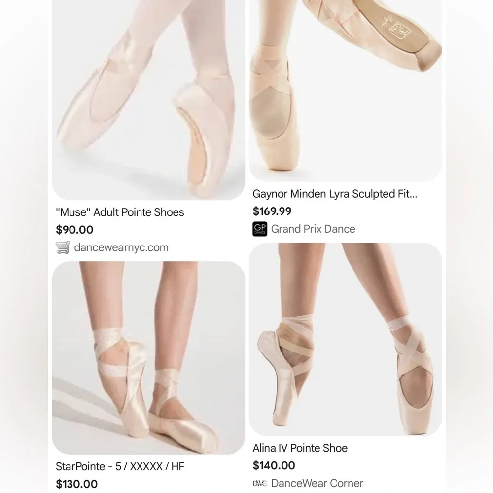 TIEJIAN Pointe ballet shoe women’s Teen size 41 (9.5-10.5)